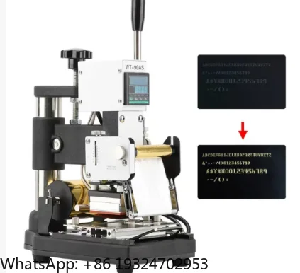 Manual Number Plate Hot Stamping Machine Hot Card Gilding  Card Embosser  Number   Silver Hot Foil Stamping Machine