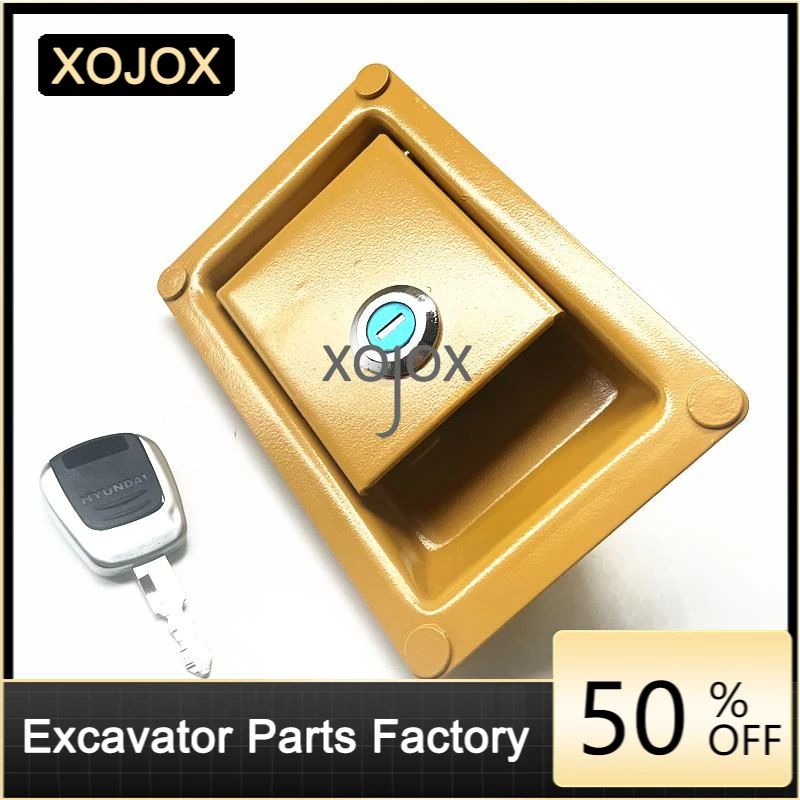 

XOJOX For Hyundai R130 150 215 225 305 265 335VS-7-9 Excavator Side Door Lock Hydraulic Pump with Key High Quality