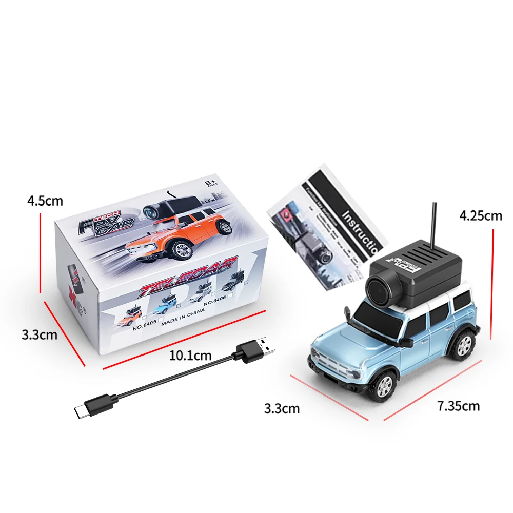 WLtoys RC Cars 1:64 Mini 6405 HD Camera Racing Car 120 °   زاوية واسعة 2.4G 720P تحكم مزدوج