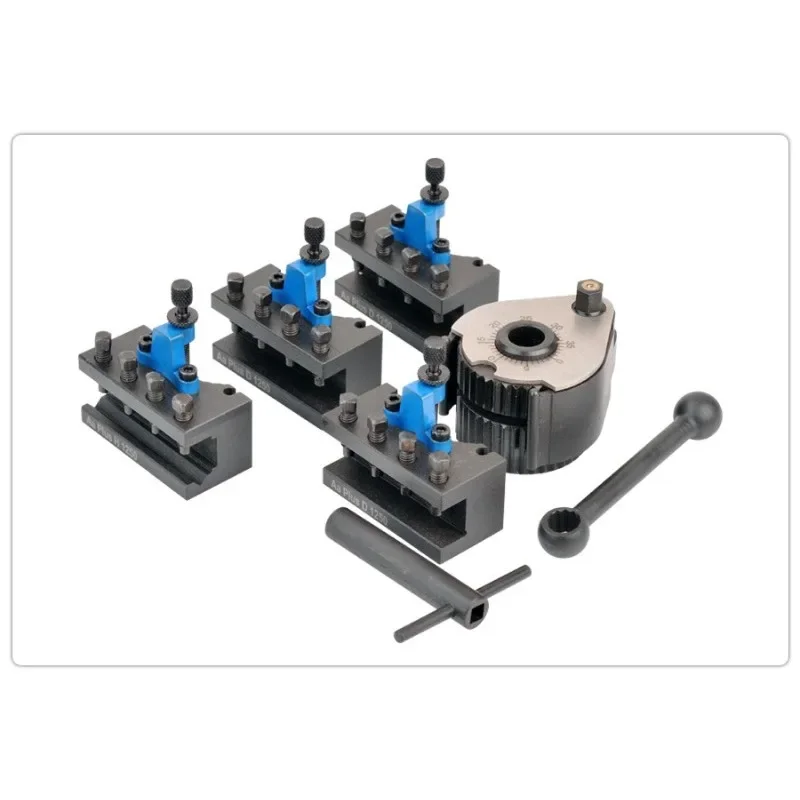 Lathe Quick Change Tool Post Set - Fits WM210V, WM180V & 0618, 12x12mm Tool Rest for 120-220mm Swing Over Bed