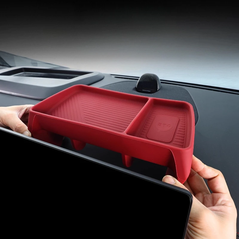 

Органайзер для хранения на центральном экране (без клея, силиконовый материал) для ZEEKR 007GT, для инструментов и навигации