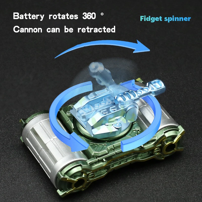 Plastic Tank Fidget Spinner Handheld EDC Stress Relief Anxiety Toy for Adults And Kids Gift Anti-Stress Fidget Spinner