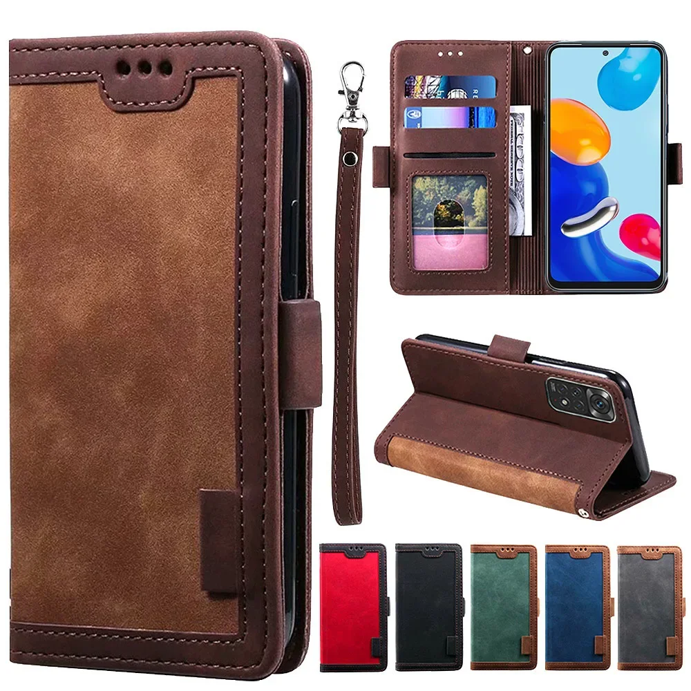 

Retro Wallet Case for Xiaomi Redmi Note 11 11S 11 Pro 10 10S 9 9 Pro 9S 8 8 Pro 8T Redmi 10 9C 9A 9T 9 Card Slots Flip Cover