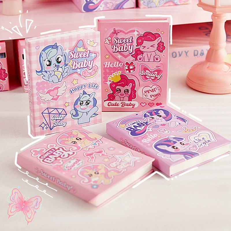 

Портативная карманная книга My Little Pony, мини-блокнот, студенческие канцелярские принадлежности, милый блокнот, дневник, Kawaii, подарок на Рождество и день рождения