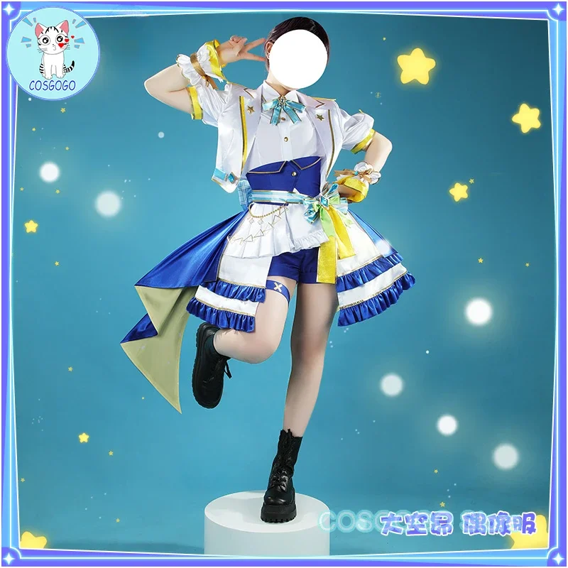 COSGOGO [Customized] YouTuber Hololive Ozora Subaru /Nekomata Okayu/ Houshou Marine Cosplay Costume Halloween Women New Clothing