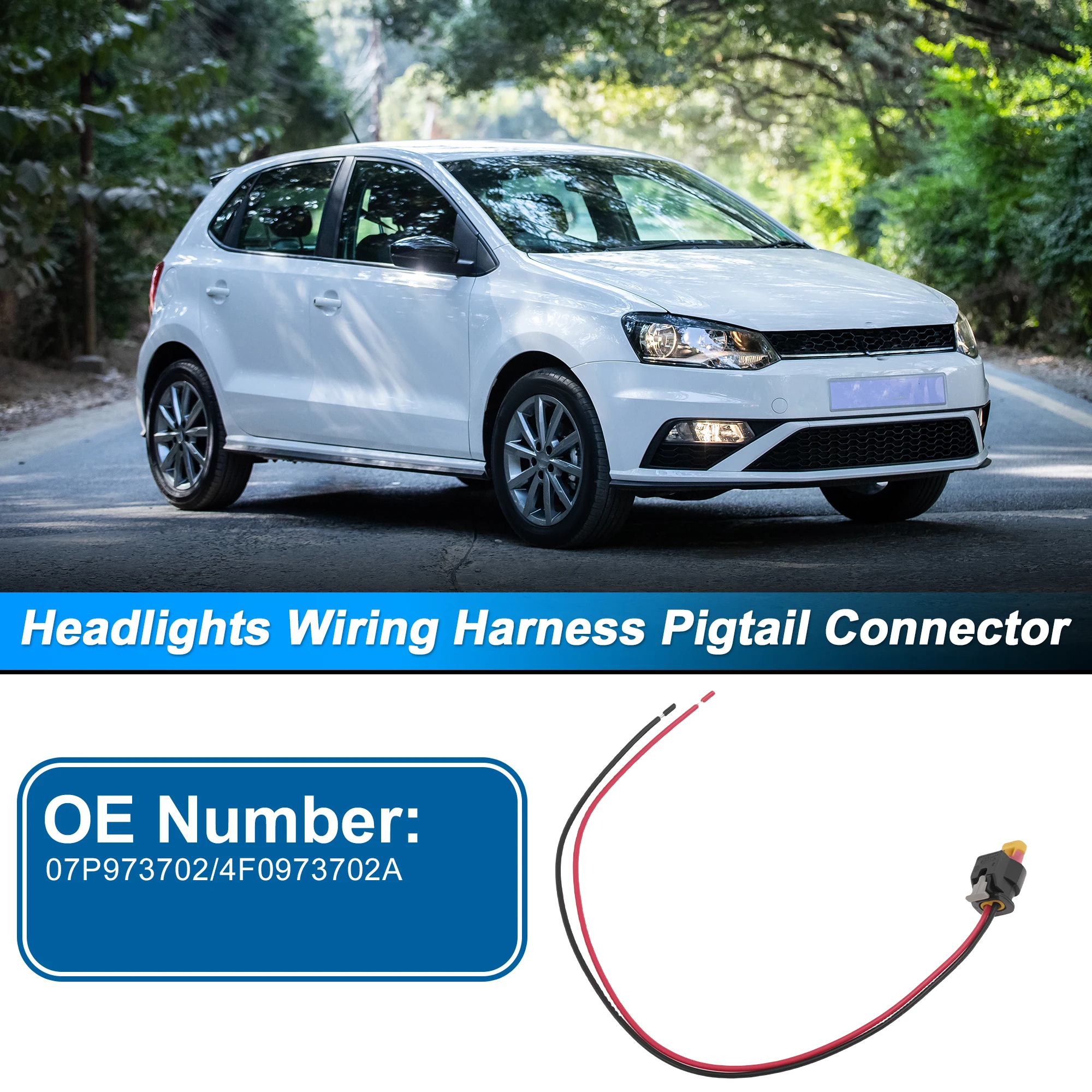 X Autohaux Fog Light Wiring Harness for Volkswagen GTI 2016-2020