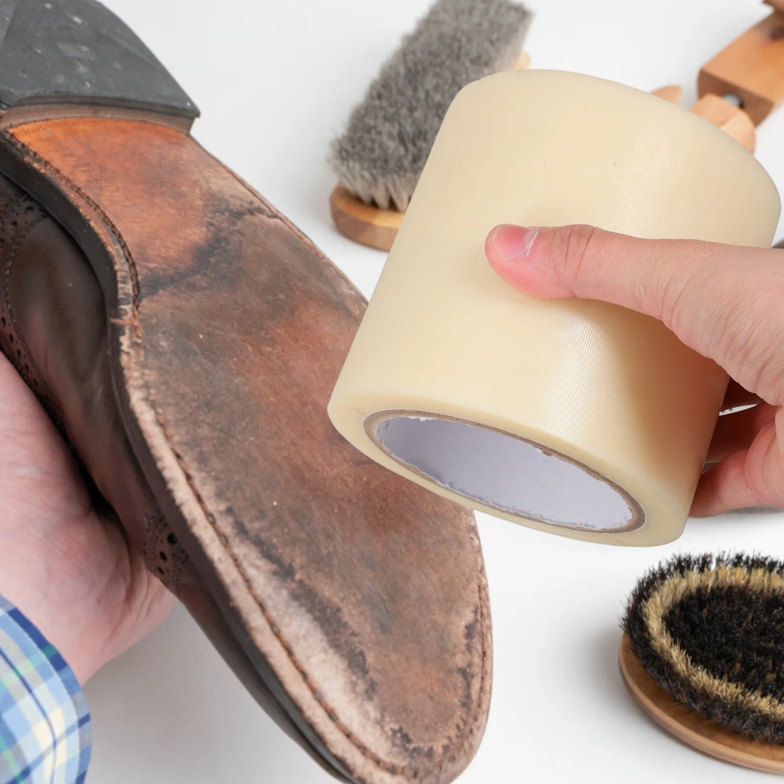 

Protective Clear Adhesive Shoe Protector Tape Bottom Stickers for Sneakers High Heels Extended Lifespan Dirt Wear Prevention