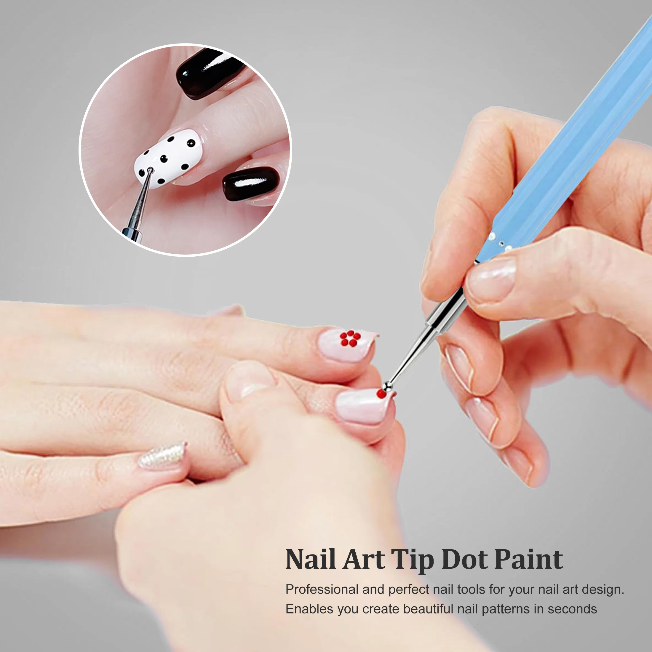 Diamond Embroidery Double Head Point Drill Pen Dot Painting Point Pen Nail Art Rhinestone Picker Wax Pencil Crystal Handle Tool