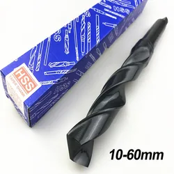 1 pz 10mm-60mm HSS Morse cono Shank Twist Drill Bit trapano alesatura in acciaio ad alta velocità per ferro acciaio rame metallo