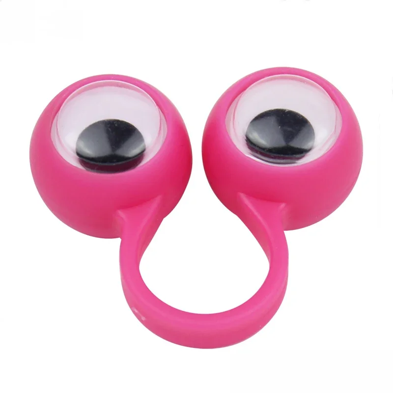 10 Stuks Actieve Eye Ring Kinderen Ouder-kind Rekwisieten Bananasplit Vinger Cool Speelgoed Persoonlijkheid Evenement Giveaway Gags Verjaardagscadeau