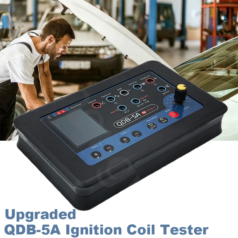 QDB5A راسم الذبذبات السيارة المتعدد 2/3/4-سلك ملف الإشعال تستر لتويوتا فولفو نيسان هوندا الاستشعار الملف اللولبي صمام تستر #1
