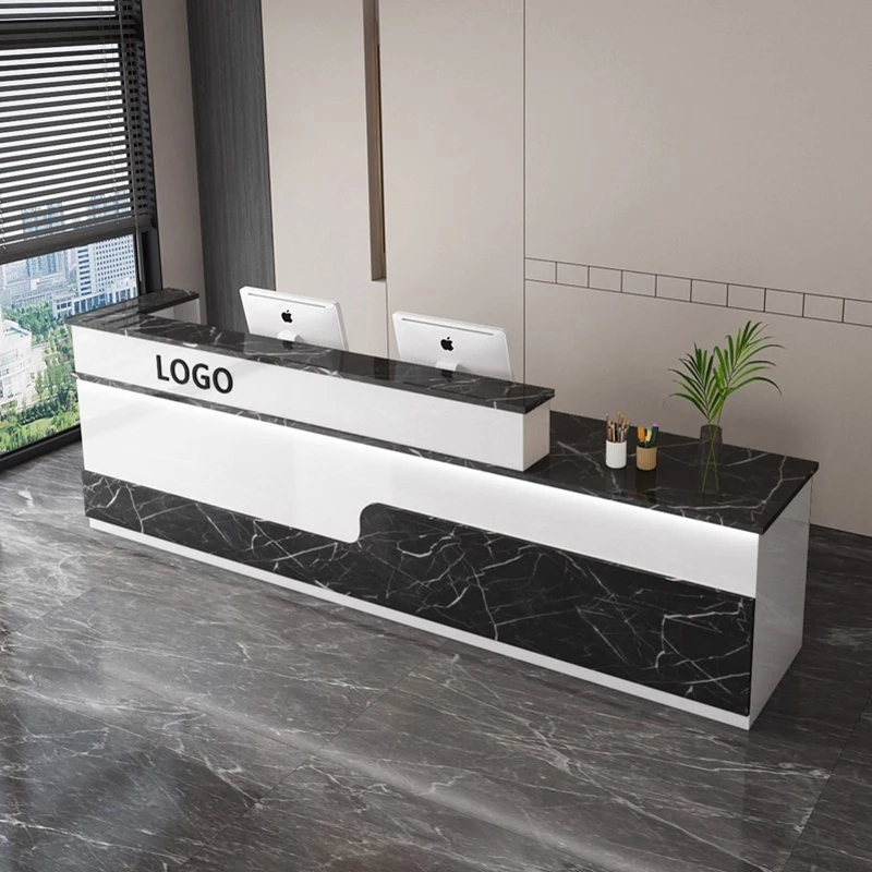 

Creative Storage Desk Table Elegant Glamour Exquisite Aesthetic Reception Desk Nordic Fashion Rezeptionstheke Office Furniture