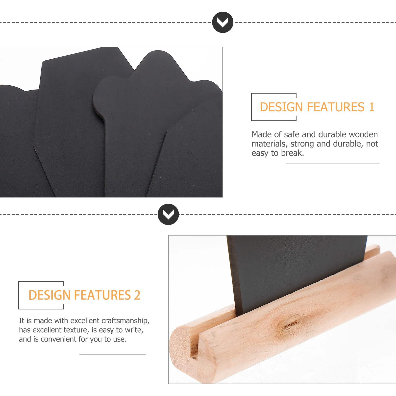 

4Pcs Coffin Message Board Tombstone Blackboards Easter Decor Wooden Party Note Writing Boards Coffin Board Tombstones Signs