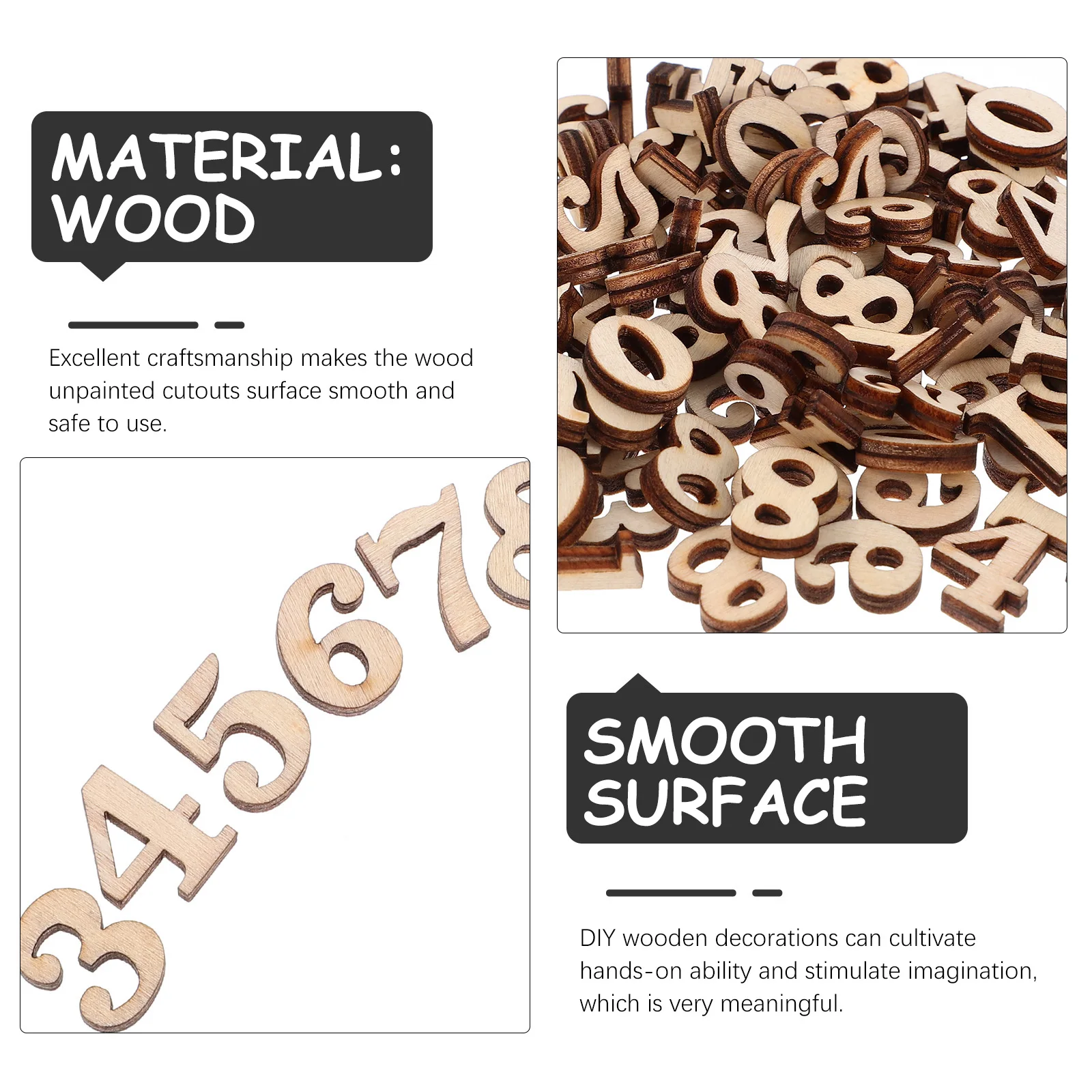

Blank Wood Slices DIY Craft Unfinished Wooden Pieces Smooth Natural Decorative Blocks for Painting Wedding Gift Cards