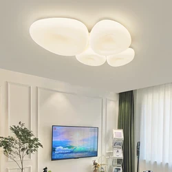 Living Room Lamp Cream Style Simple Modern Atmospheric Style Chandeliers Minimalist Hall Main Lamp Bedroom Dining Room Lamp Set