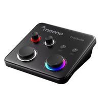 Maono PS22 Lite Audio Interface Recording Podcasting Live Streaming Gain Control Phantom Power Direct Monitor Volume Control