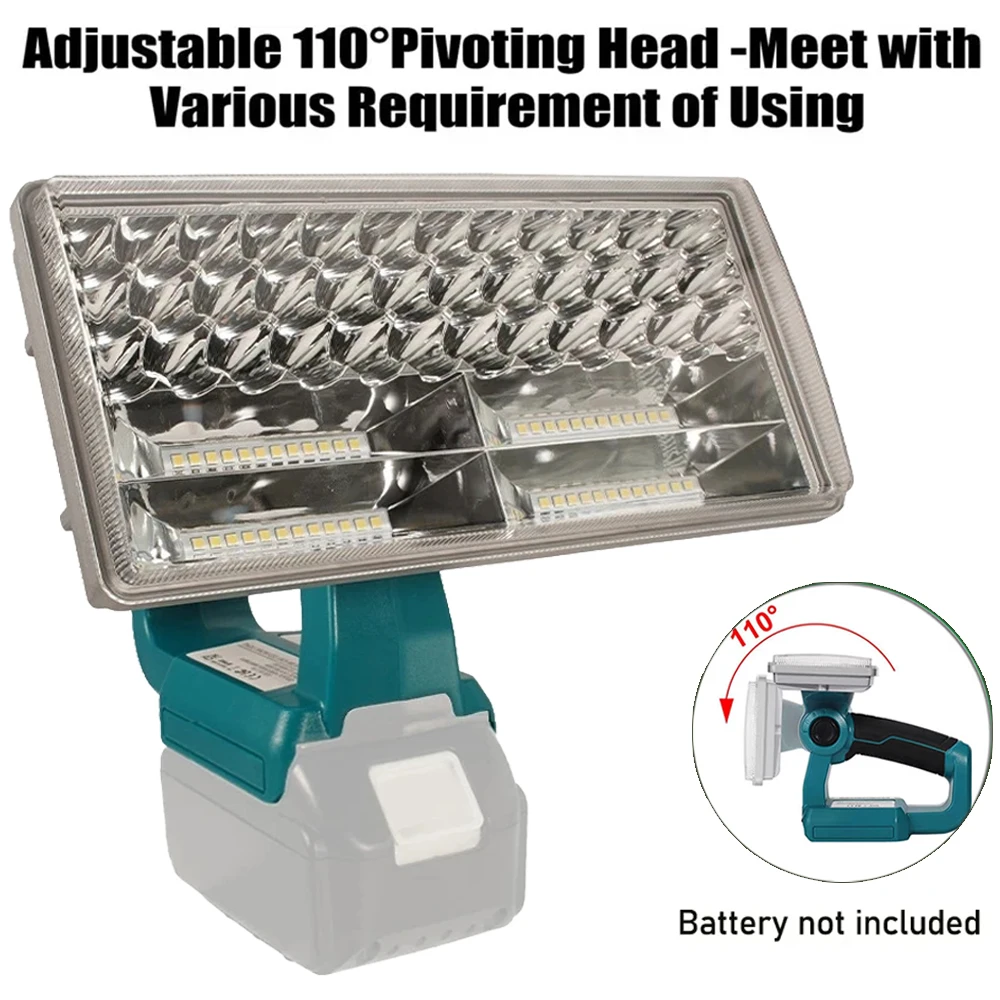 

9 inch Cordless LED Flashlight Work Light For Makita 18V Lithium Battery Indoor Outdoor Lighting Flashlight With USB