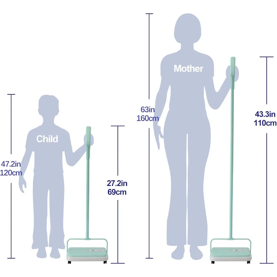 Leichte, handgedruckte Teppichkehrmaschine in Mini-Größe für mühelose manuelle Reinigung auf Teppichen, ideal für leises, nicht elektrisches Kehren i