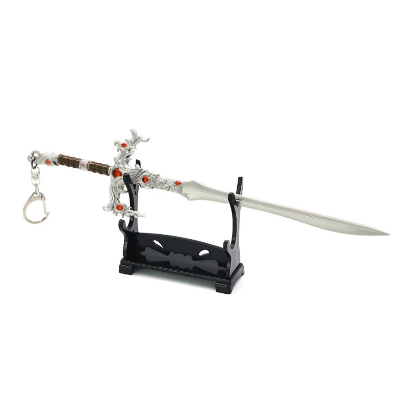 22cm/8.66in Baldur’s Gate Game Peripherals Keychain Githyanki Greatsword Metal Weapon Models Katana Knife Cosplay Props Boy Gift