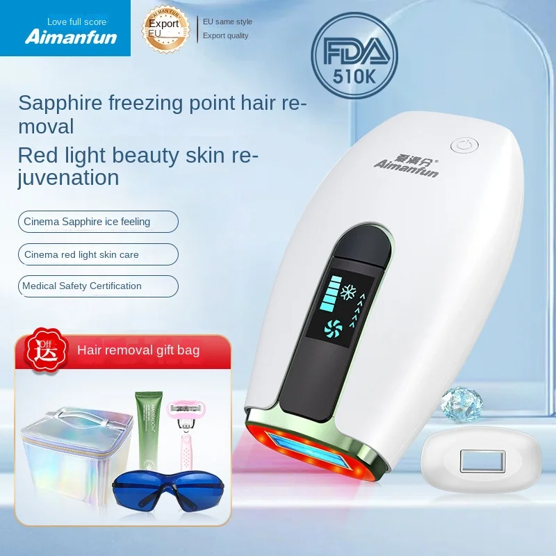 

Sapphire laser home epilator red light rejuvenation IPL freezing point painless photon hair removal device جهاز تكبير المؤخرة