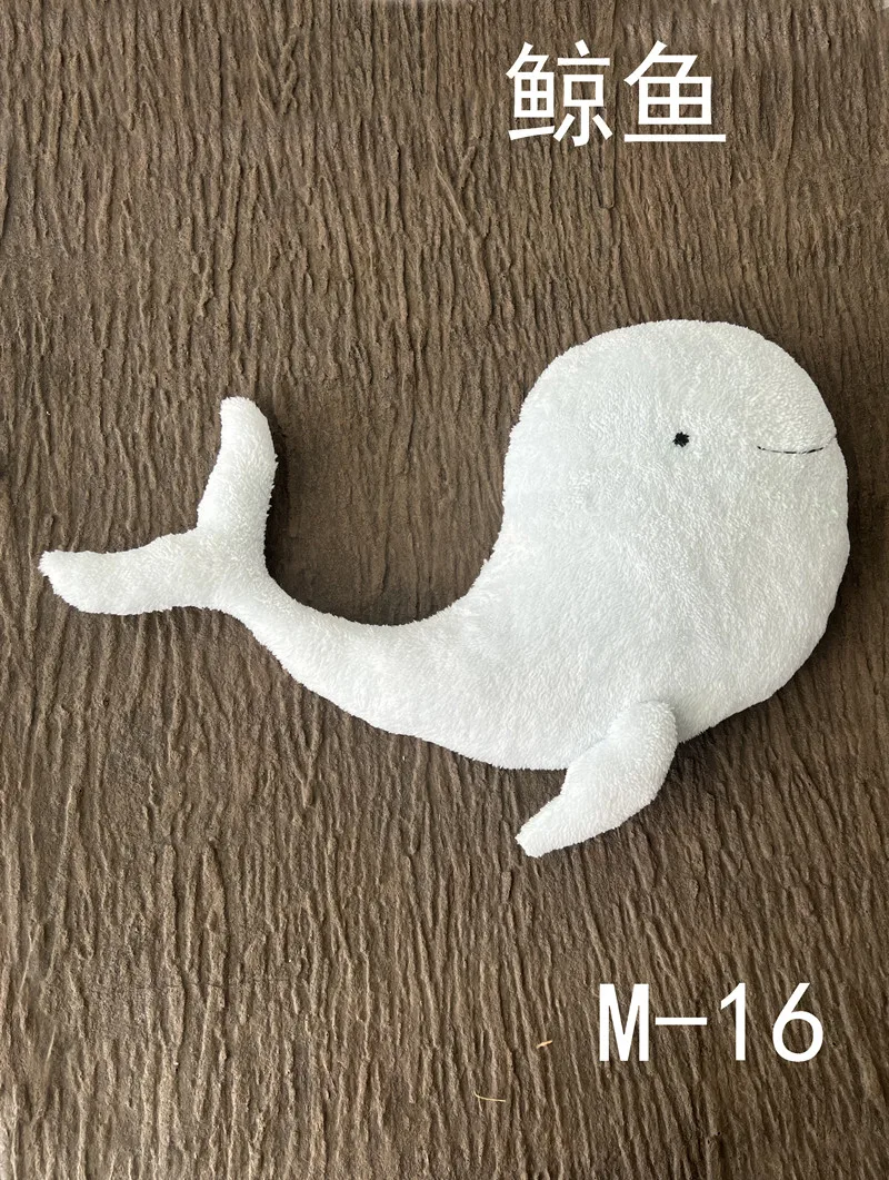 Newborn Photography Clothing Backdrop Girl Baby Photo PropsAccessories Whale Plush Toy Decor Studio Infant Shoot Clothes Outfits