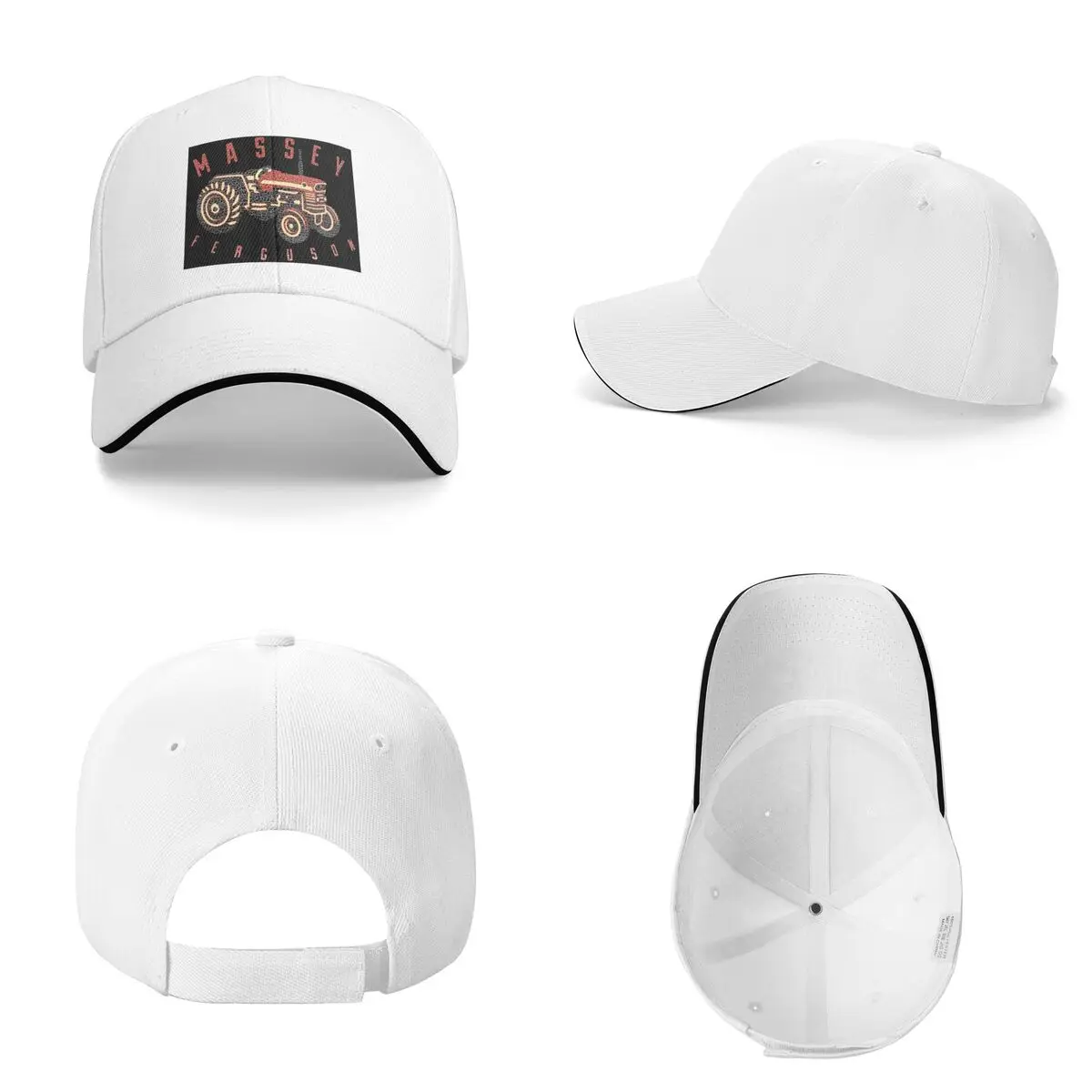 Unisex Baseball Hats 2025 Massey Ferguson Logo Outdoor Streetwear Summer Sports Baseball Caps Hip Hop Cap Casquette Hats