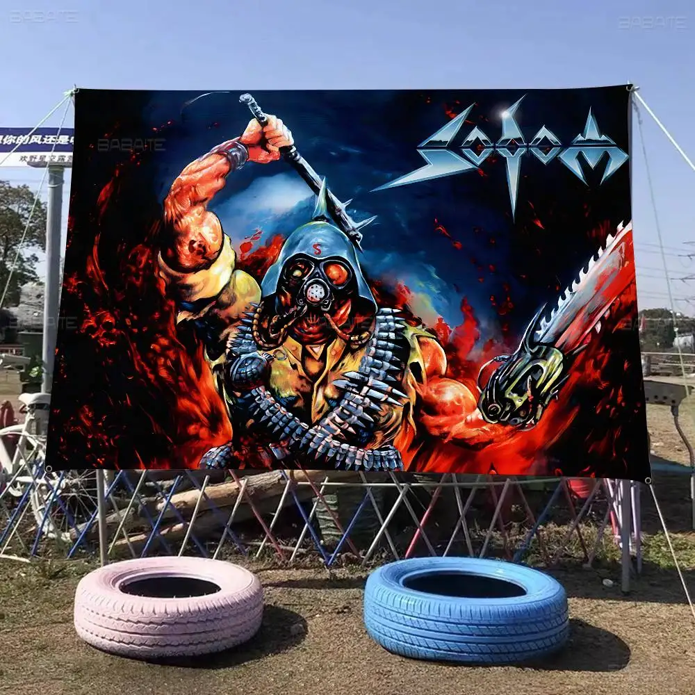 Sodoms Germany Thrash Metal Band Large Size Shop Art Promotion Advertising Booth Flag Hanging Banners