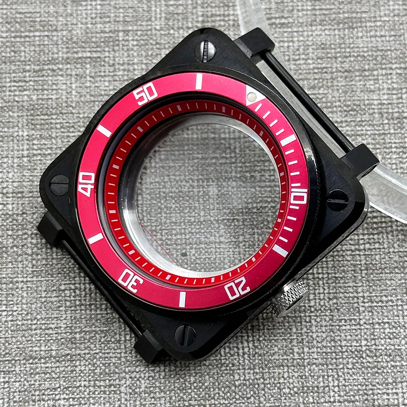 

Черный корпус NH35 SKX007, квадратный корпус в стиле пилотского часов, подходит для механизмов NH35, NH36, 7S26, 4R, циферблат 28,5 мм, прозрачная задняя крышка, корпус SKX007.