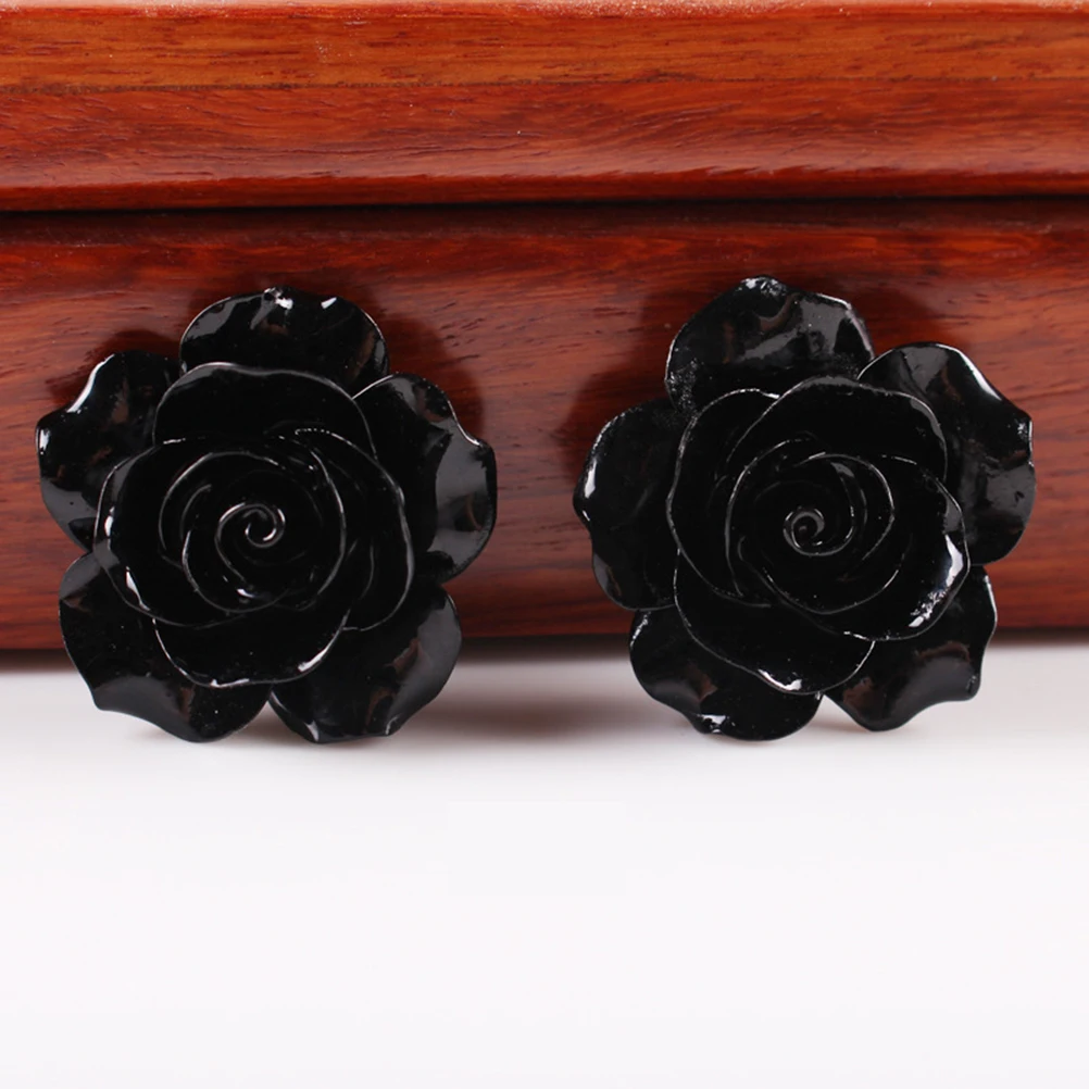 

50 Pcs Resin Rose Accessories Butterfly Beads Items Crafts Flatback Roses Jewelry