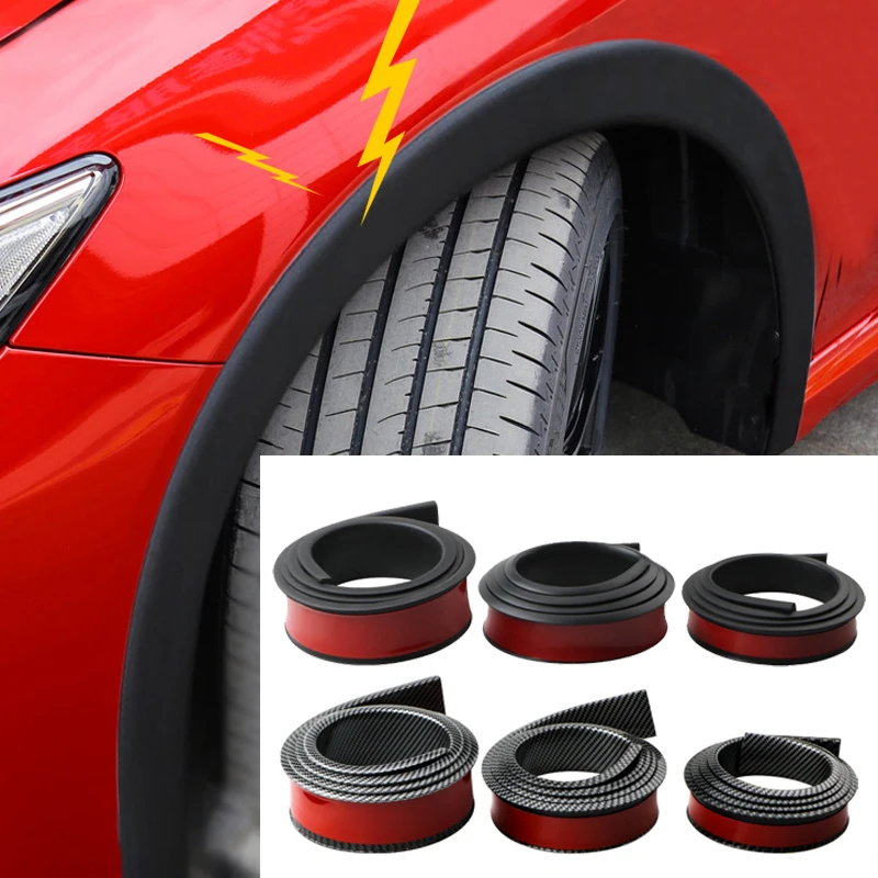 

Car Wheel Arches Wing Expander Arch Eyebrow 1.5M Universal Fender Flares Anti-collision Strips Mudguard Lip Protector Cover