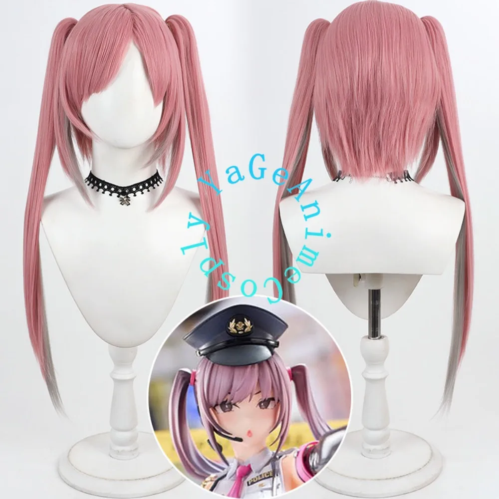 Saki Utsunomiya Cosplay Wig Realistic Scalp Two Tone Detachable Ponytail for Valentine Character Event Studio Photo Shoot