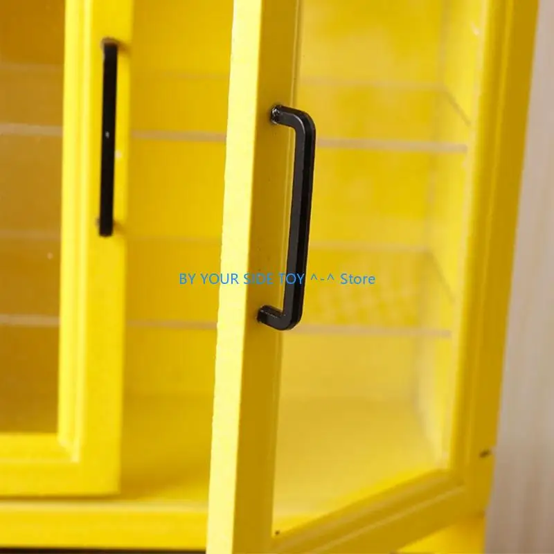 10PCS Doll House Furniture Handles 1/12 Scale Minaiture Cabinet Chest Drawer Handle Kid Friendly Design Easy Installation U6XE