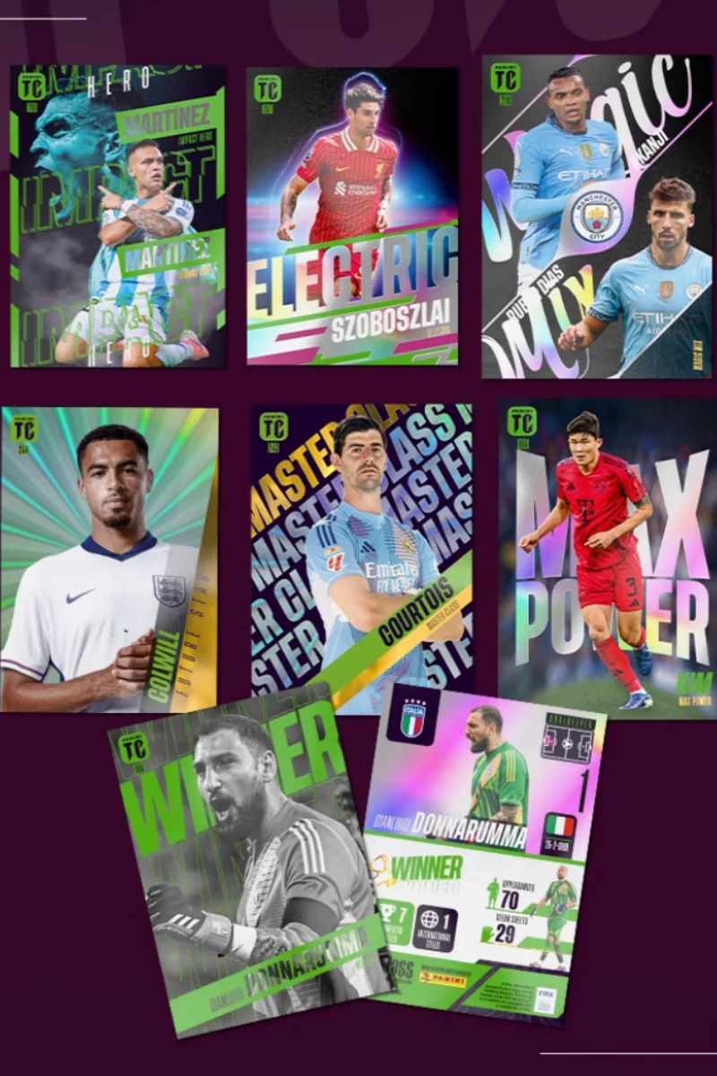 متوفر بانيني 2025 365 بطاقات قابلة للجمع Fifa بطاقة ذهبية لامعة بطاقة توقيع كرة القدم للأولاد هدايا العيد هدايا فلاش الانكسار #2