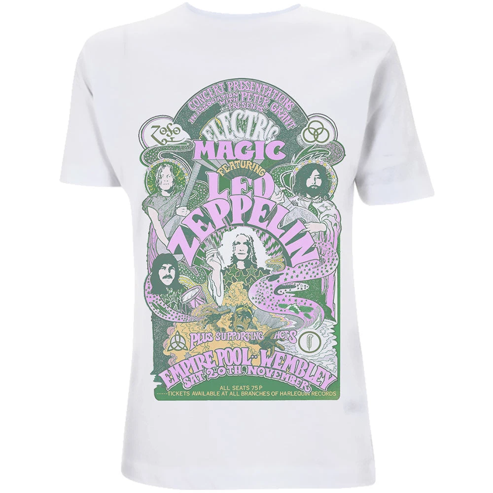 Icarus Burst Led Zeppelin Band T-Shirt Cotton Graphic Tee Men Women Summer Streetwear