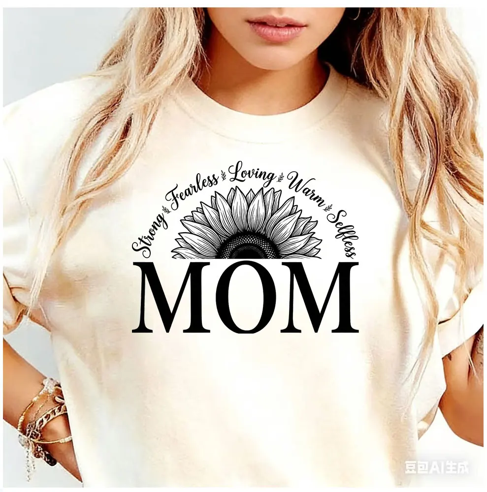 Mom Mother's Day Iron On Patches DIY Heat Transfer Decals for Clothing T-Shirts Bags  Mama Gift transfer decal painting view 5