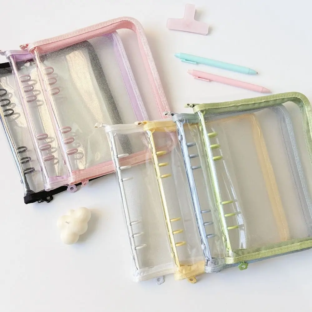 

Inner Page A5 Binder Photocard Holder PVC Transparent Photo Album Binder Photo Card Holder Album Cover Idol Card Collect Book