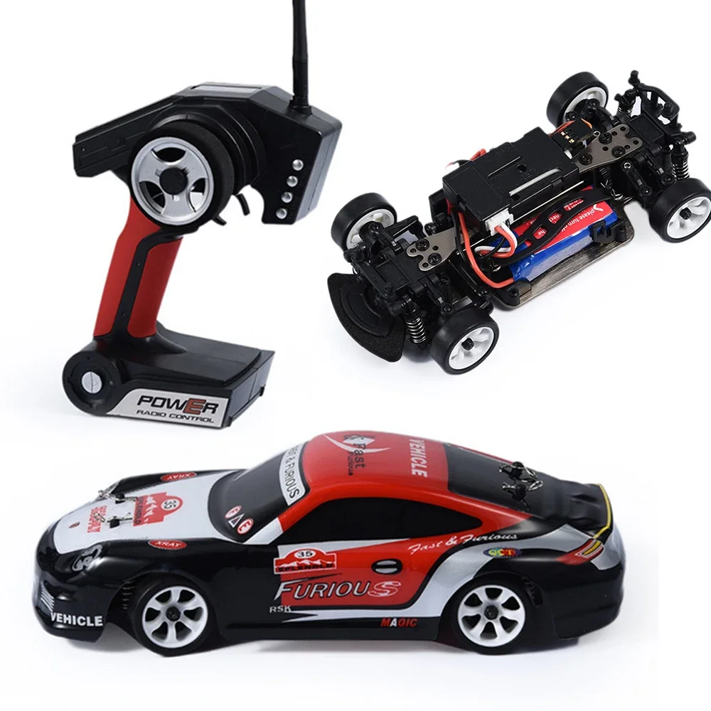 

zz Wltoy K969 1/28 RC Car 2.4G 4WD 130 Remote Control Car Brush Motor High Quality 30Km/H High Speed RC Drift Car For Boys Gifts