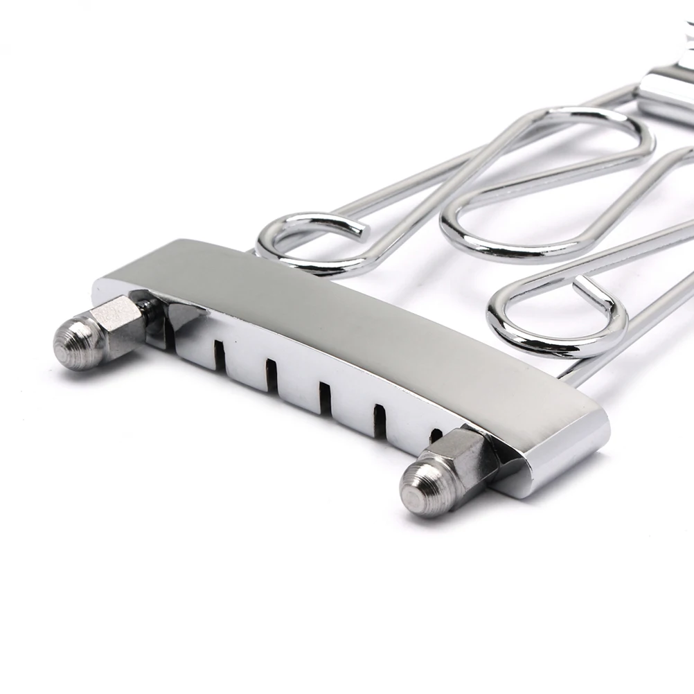 

Silver Pull-up Board Bass Guitar Bridge Accessories Tailpiece GA411 Professional