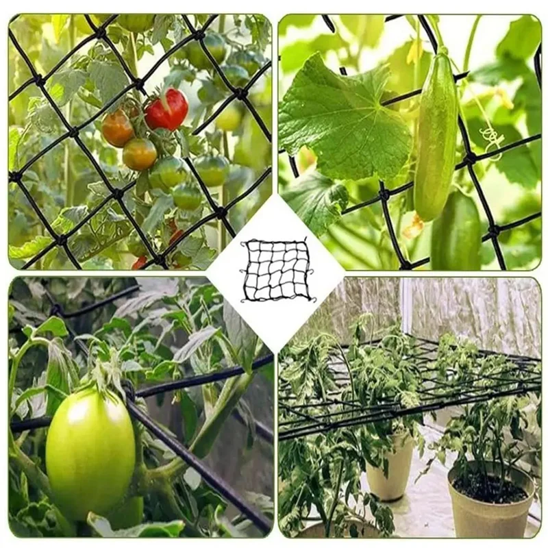 CYCLI-Garden Trellis Netting Heavy-Duty Garden Plant Support Net Cucumber Trellis Netting Climbing Plants Grow Mesh