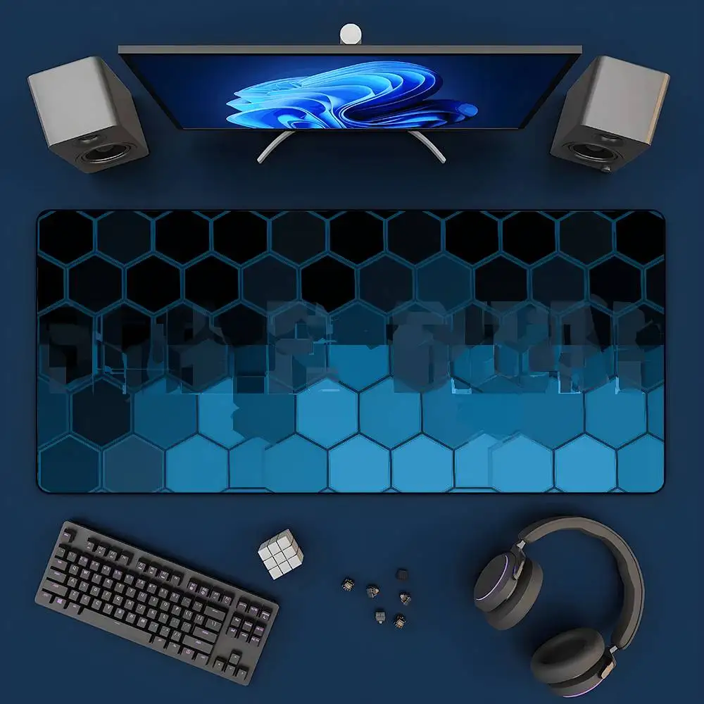 120x60cm Geometric Large Mouse Pad XXL Computer Mousepads Hexagon Mousepad Big Keyboard Mat Gamer Mouse Pads 90x40 Desk Mats