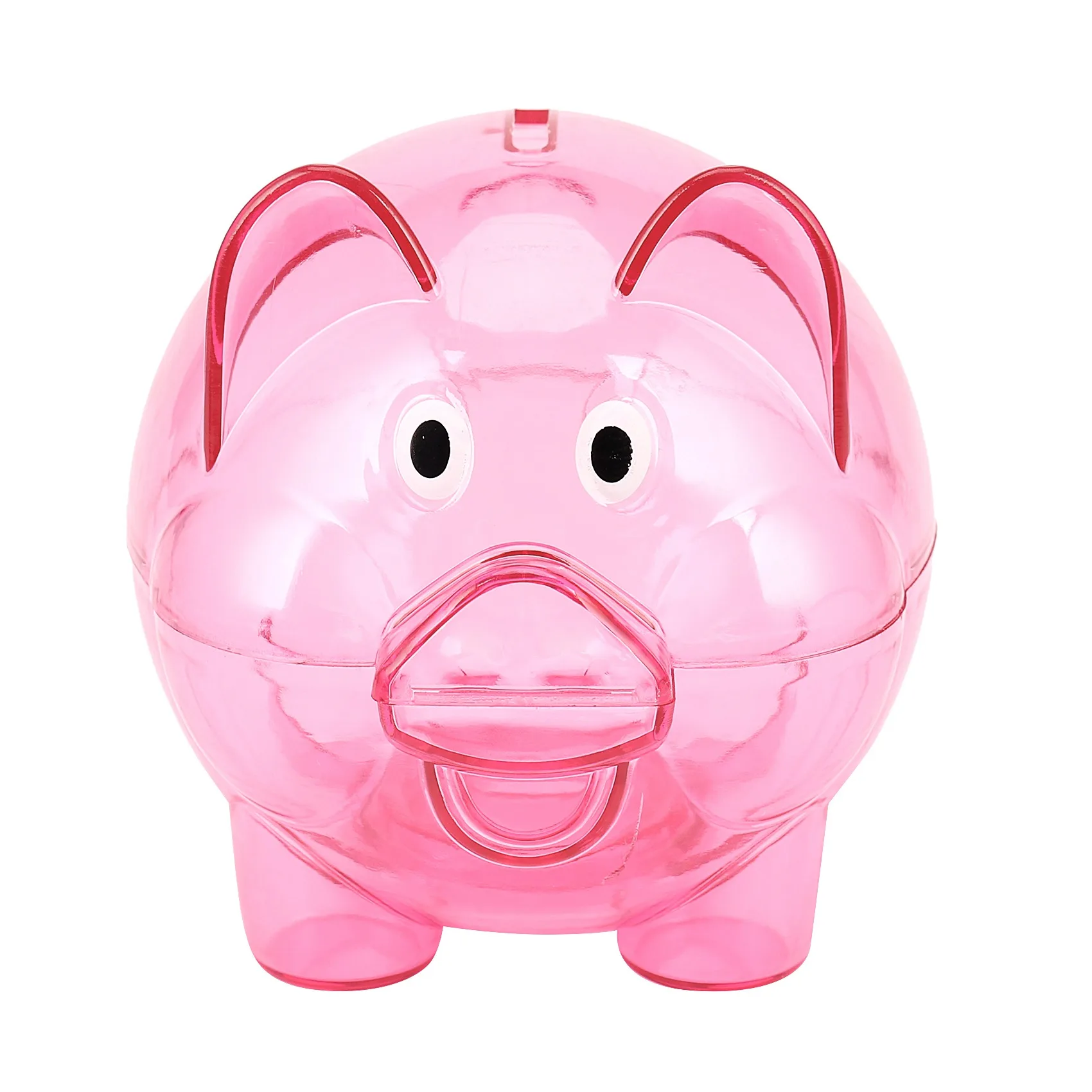 

Cute Plastic Pig Clear Piggy Bank Coin Box Money Cash Saving Case Kids Toy Gift