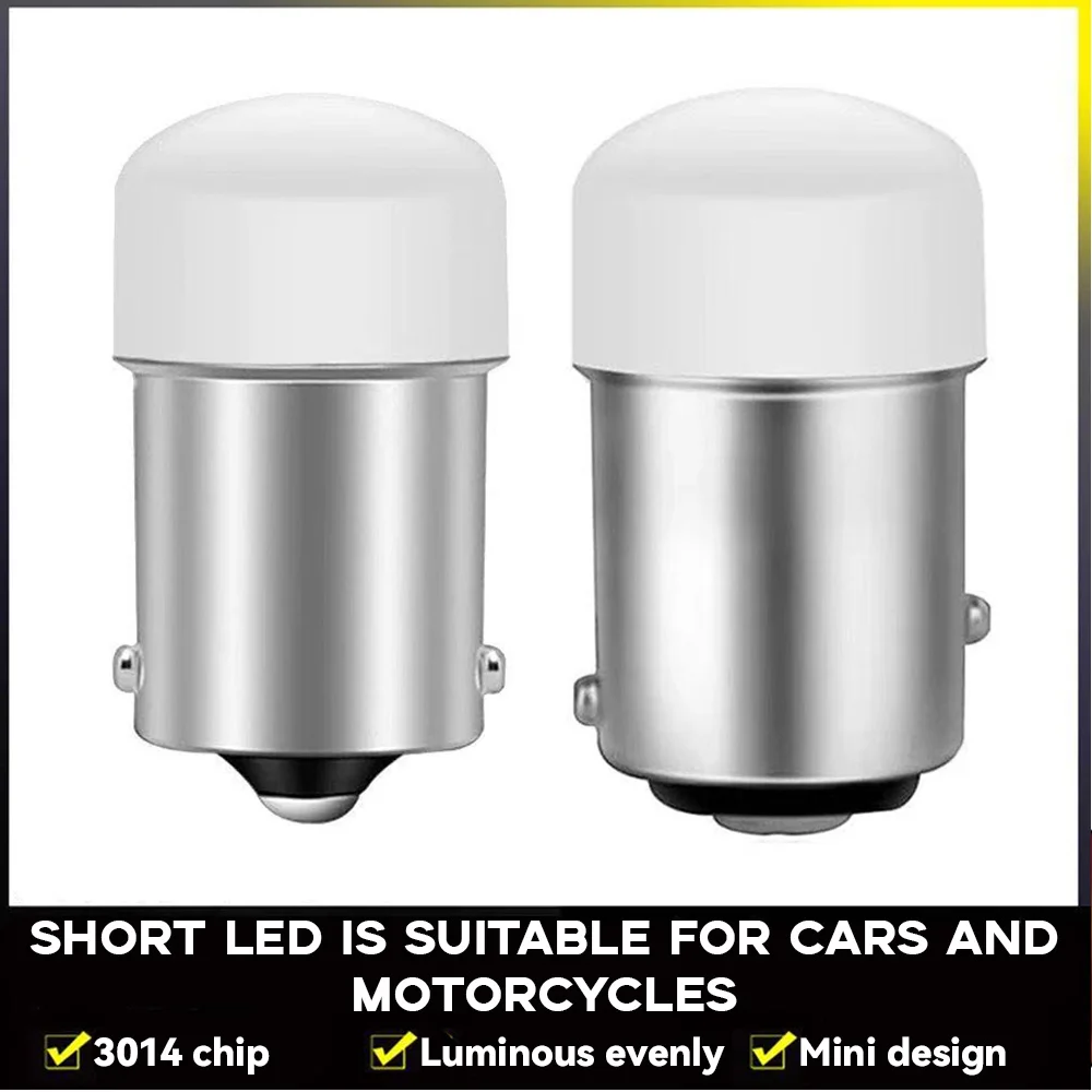 2pcs P21W Led 1156 BA15S 1157 BAY15D P21 5W R5W R10W Bulb 18SMD 3030 Car Turn Signal Lights Reverse Lamp 12V White Red Yellow