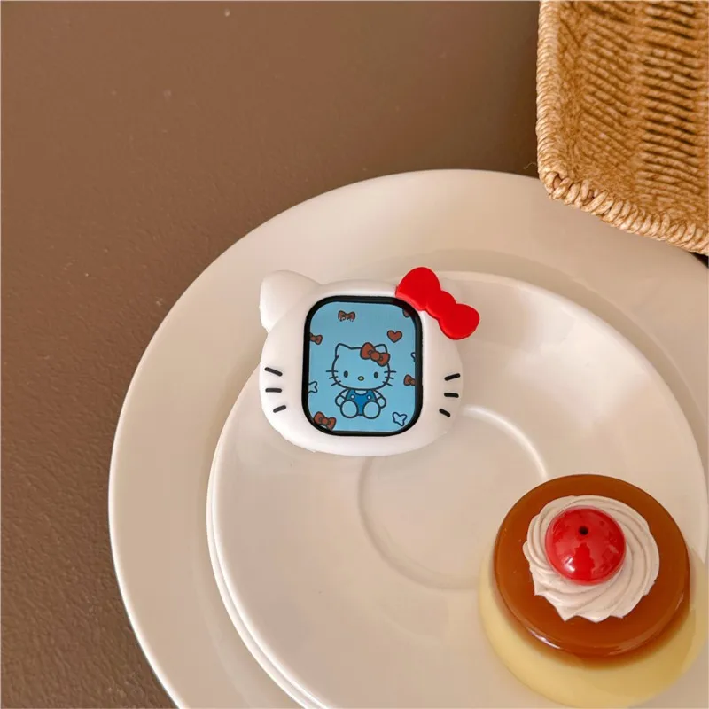 Sanrio Kawaii Cartoon Hello Kitty Case For Apple Watch Sport 1/2/3/4/5/6/7/8/9st Gen S10 S11 Ultra SE 38/45/41/44/42/46/49mm view 5