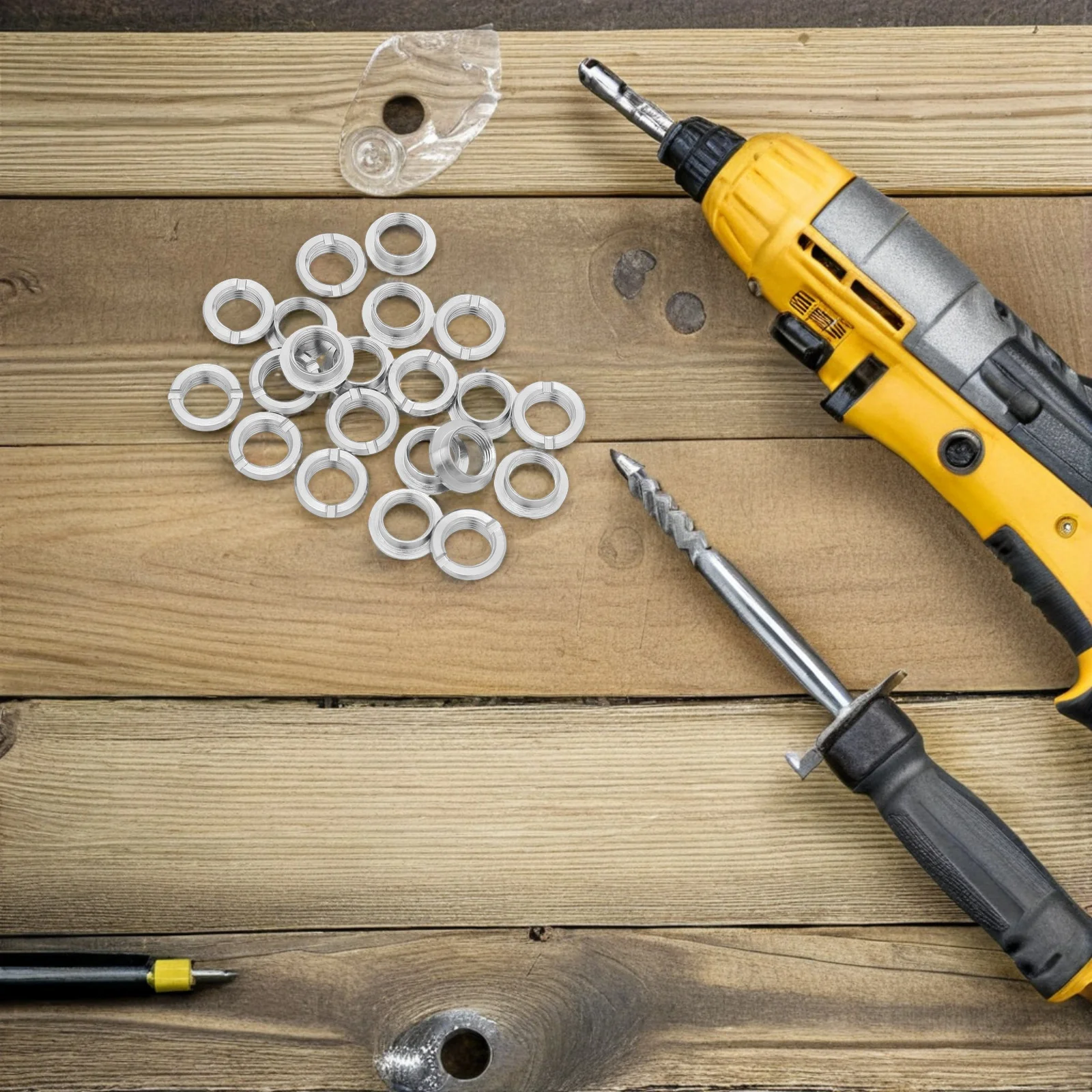 

20Sets Quartz Clock Movement Nuts Metal Round Head Fasteners Precision DIY Wall Clock Repair Replacement Parts Accessories