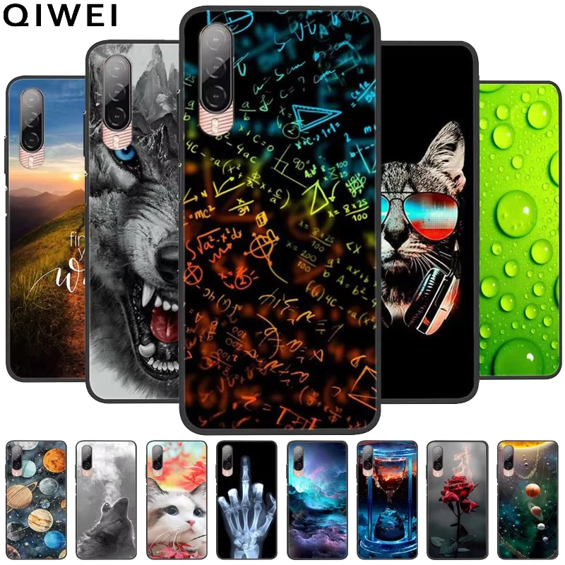 Phone Case For HTC Desire 22 Pro Cover Animals Painted Soft TPU Black Bumper for HTC Desire 22Pro Coque Silicone Funda Cool Wolf