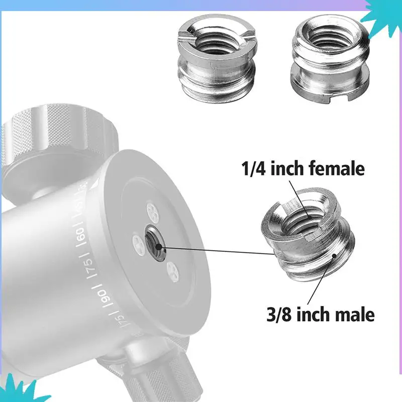 ABZW, 4 шт., винт-конвертер для камеры, винтовой адаптер 1/4 на 3/8, винтовой адаптер 1/4 на 1/4, для штатива, монопод с шаровой головкой