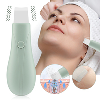 Face Skin Scrubber Peeling Blackhead Remover Deep Face Cleaning Ultrasonic Ion Acne Pore Cleaner Facial Shovel Scrubber