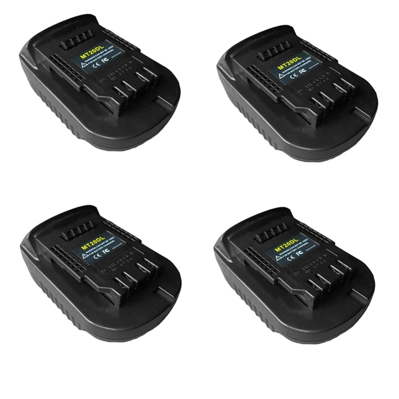 

2025 New-4X Mt20dl Battery Adapter For 18V Bl1830 Bl1860 Bl1815 Li- Battery For Dewalt 18V 20V Dcb200 Li- Battery