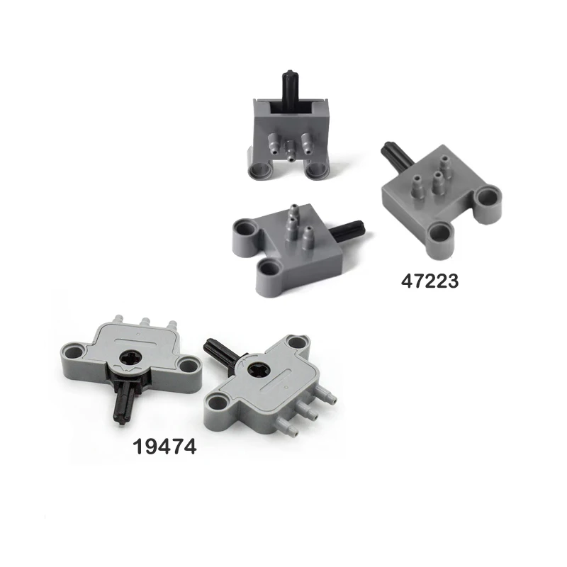 1 PIÈCES/4 PIÈCES Interrupteur Pneumatique MOC Technologie Briques Pièces Puzzle 47223 BRICOLAGE 19474 Voiture Jouets Modèle Blocs De Construction BRICOLAGE Accessoires