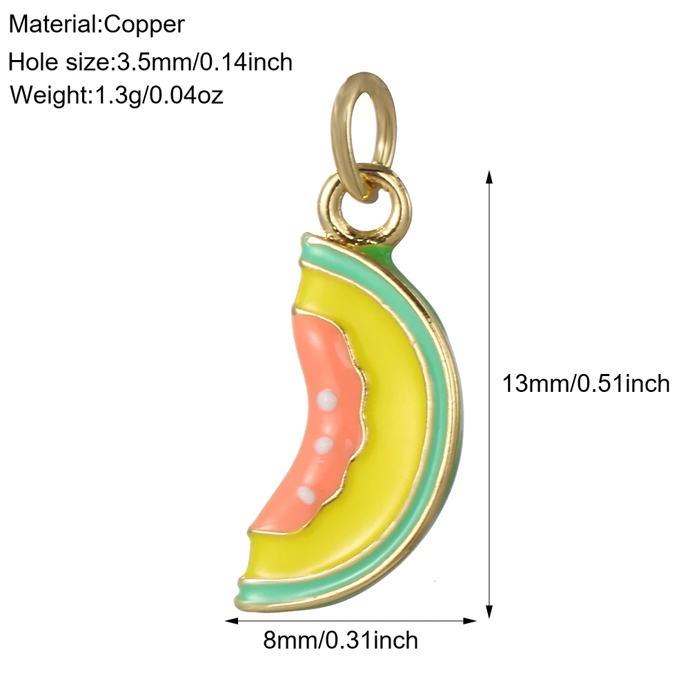 Cute Cherry Lemon Charm Summer Fruit Pendant Jewelry DIY Woman Earrings Necklace Bracelet Keychain Charms for Jewelry Making